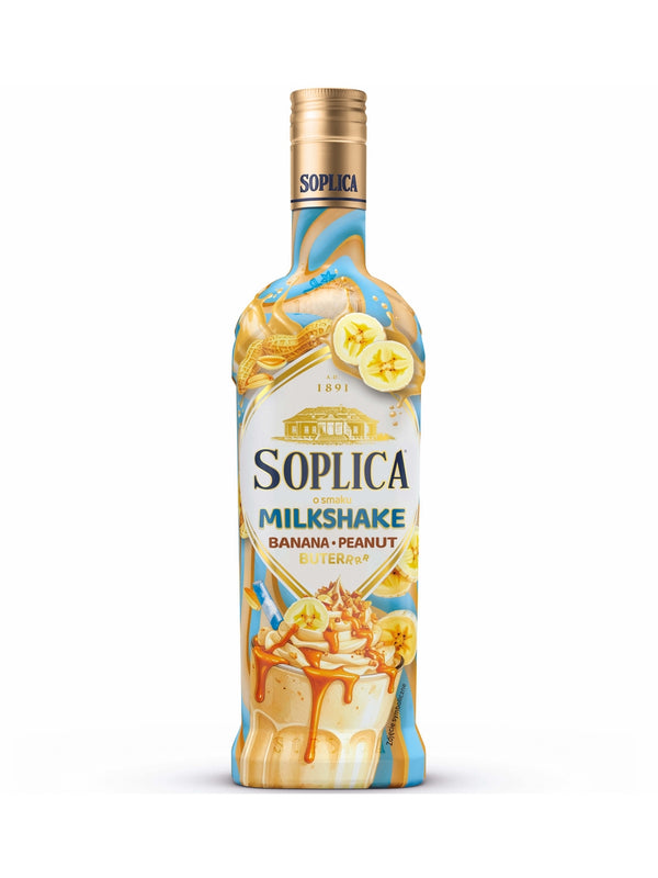 Soplica Milkshake Banana and Peanut Butter Vodka Liqueur (Milkshake Banan•Maslo Orzechowe) 50cl / 15%