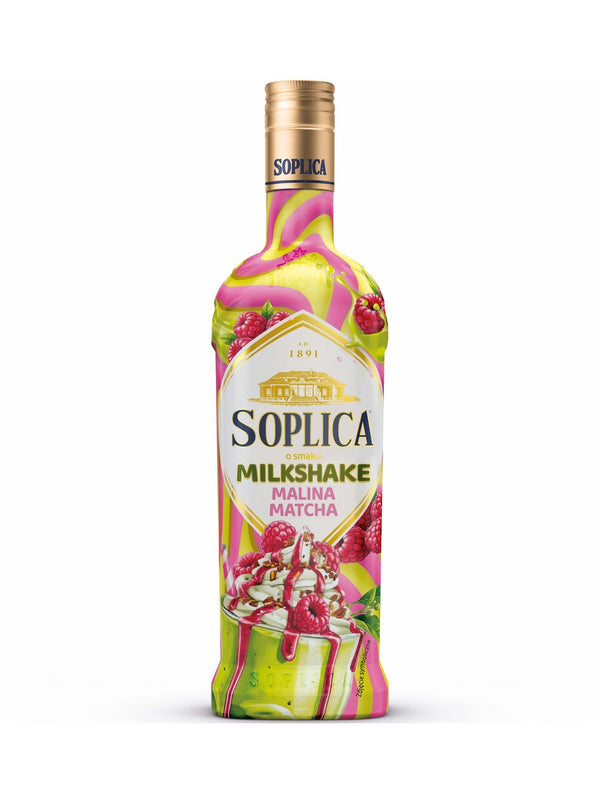 Soplica Milkshake Raspberry and Matcha Vodka Liqueur (Milkshake Malina•Matcha) 50cl / 15%