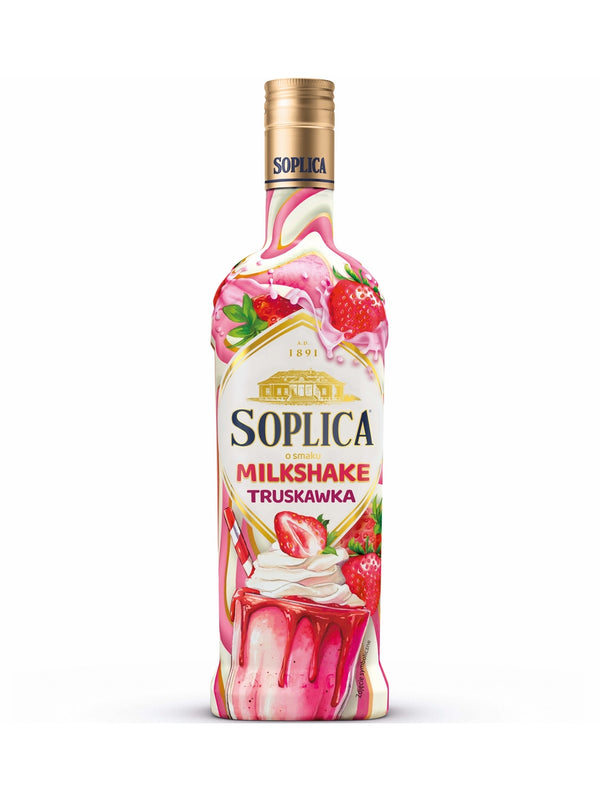 Soplica Milkshake Strawberry Vodka Liqueur (Milkshake Truskawka) 50cl / 15%