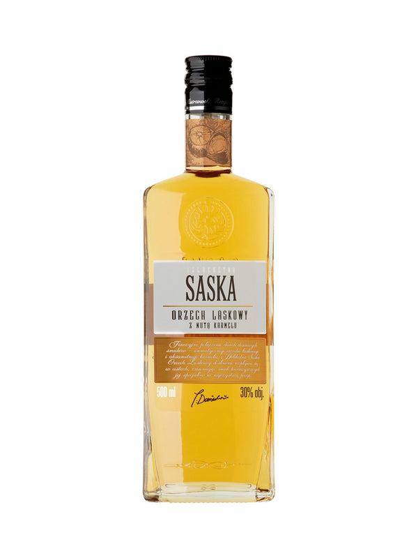 Saska Hazelnut with a Hint of Caramel Vodka Liqueur (Orzech Laskowy z Nutą Karmelu) 50cl / 30%