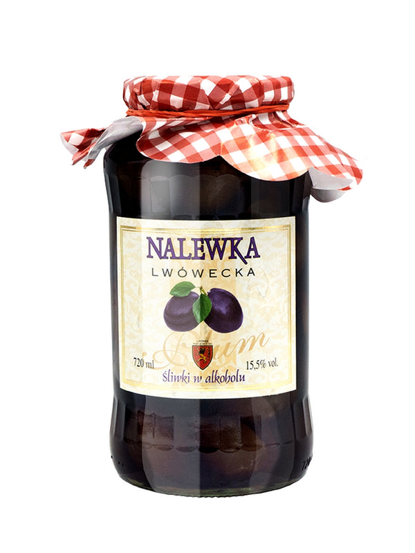 Nalewka Lwówecka Plums in Alcohol Liqueur (Sliwki w Alkoholu) 72cl / 15.5%