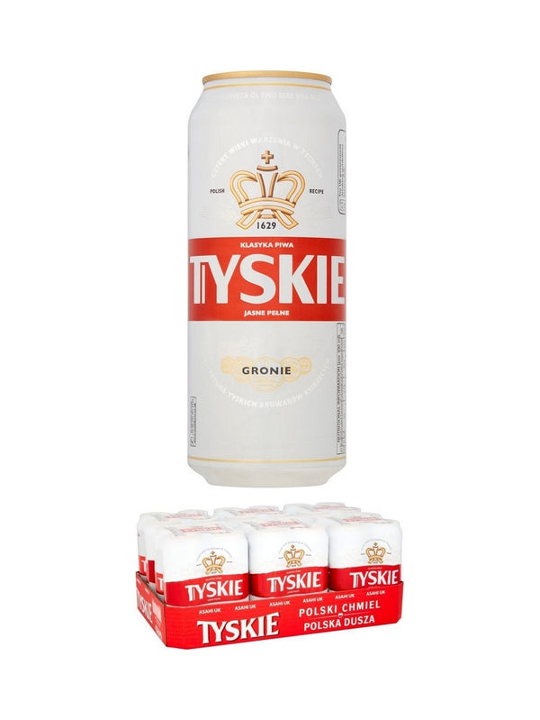 Tyskie Premium Polish Lager Beer (Multipack) 24 x 500ml / 5.0%