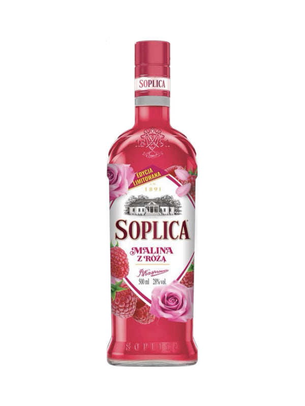 NEW VALENTINE ♥️ Soplica Raspberry & Rose Vodka Liqueur (Malinowa z Różą) 50cl / 28%