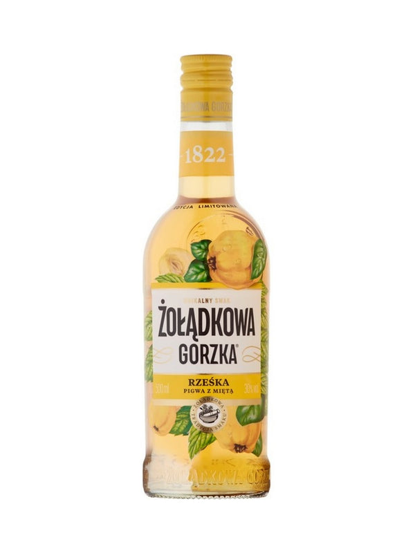 Zoladkowa Gorzka Quince and Mint Vodka Liqueur (Rześka Pigwa z Miętą) 50cl / 30%